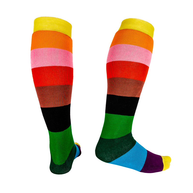 Rainbow Grown Up Sock - Squelch Wellies